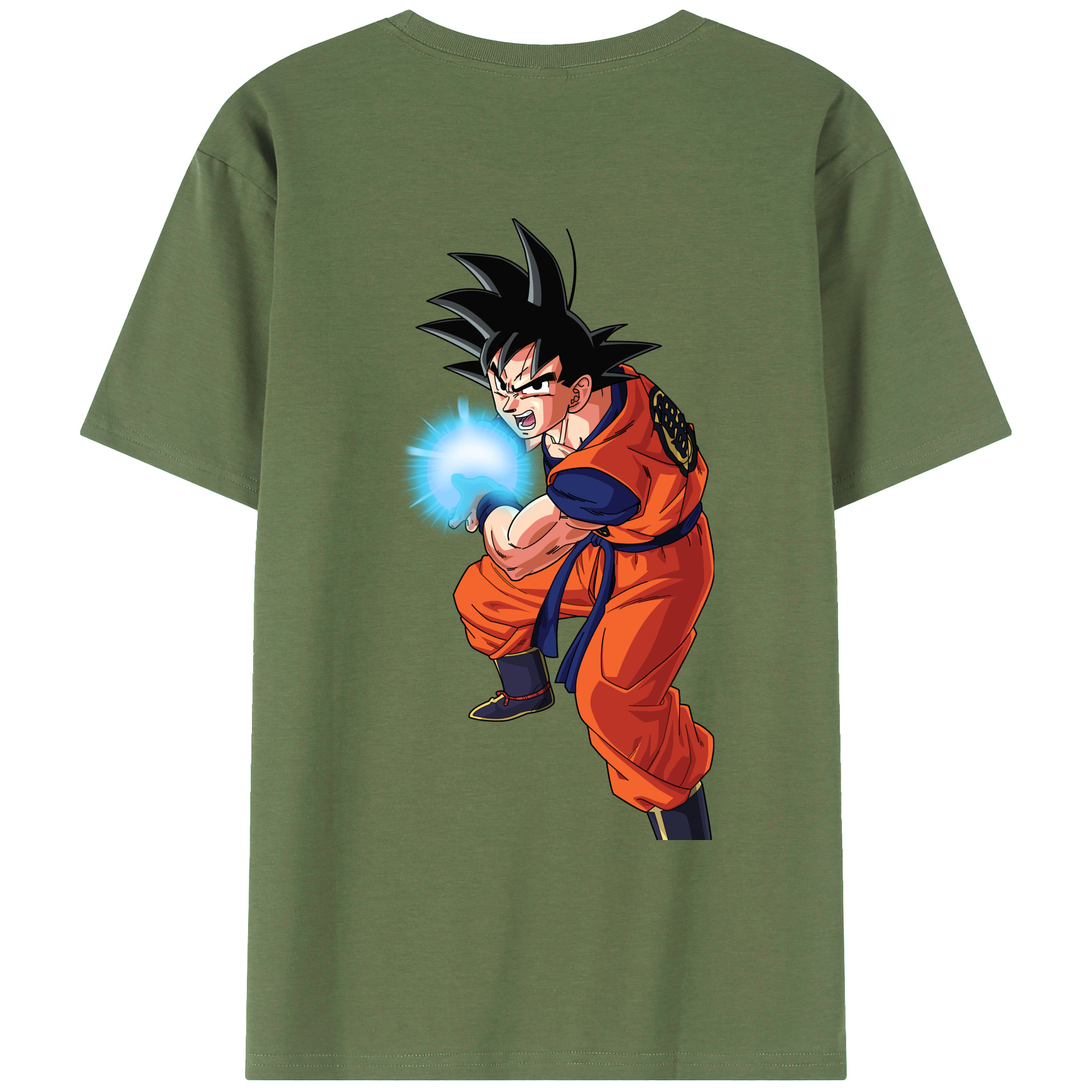（画像用） ドラゴンボール 孫悟空（そん ごくう）Son Goku カカロット DRAGON BALL Kakarotto 綿100％ メンズ半袖Tシャツ（バックプリント） 通気性